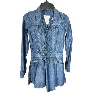 Diesel Girls’ Medium Wash Blue Denim Jean Dress Denisyle Kids Youth Size 8